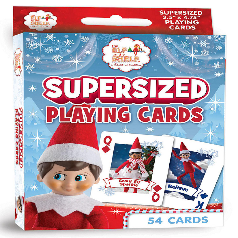 MasterPieces Elf on the Shelf Supersized Playing Card | Oriental Trading
