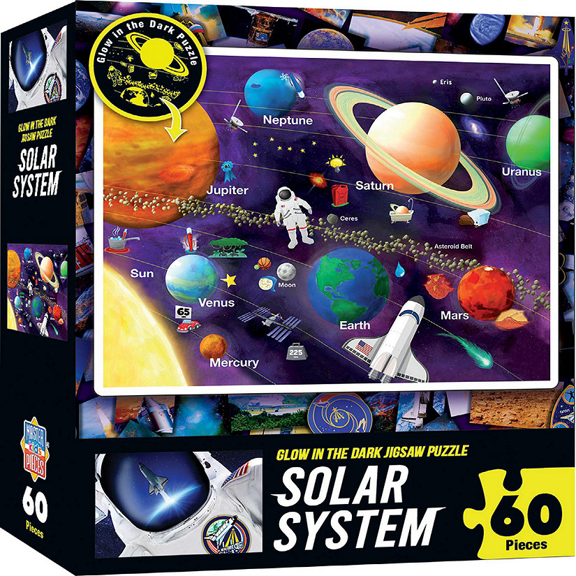 MasterPieces Explorer - Solar System 60 Piece Glow in the Dark Puzzle Image
