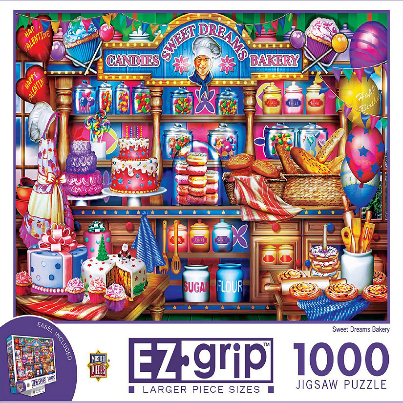 MasterPieces EZ Grip - Sweet Dreams Bakery 1000 Piece Jigsaw Puzzle Image