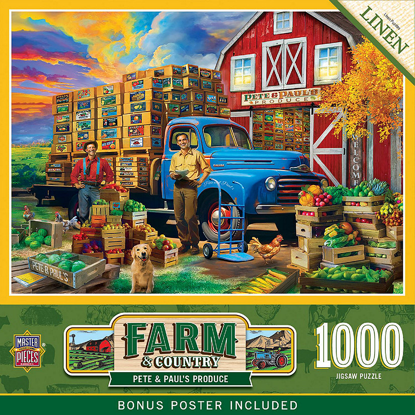 MasterPieces Farm & Country - Pete & Paul's Produce 1000 Piece Puzzle Image