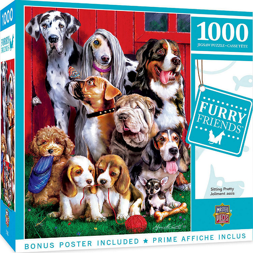 MasterPieces Furry Friends - Sitting Pretty 1000 Piece Jigsaw Puzzle Image