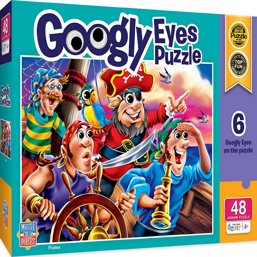 MasterPieces Googly Eyes - Pirates 48 Piece Jigsaw Puzzle for Kids Image