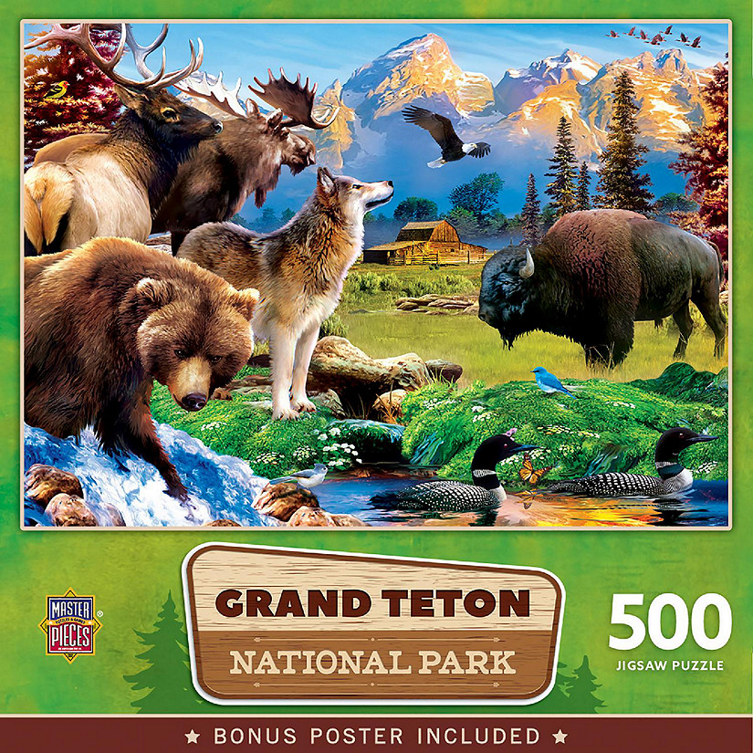 MasterPieces Grand Teton National Park 500 Piece Jigsaw Puzzle Image