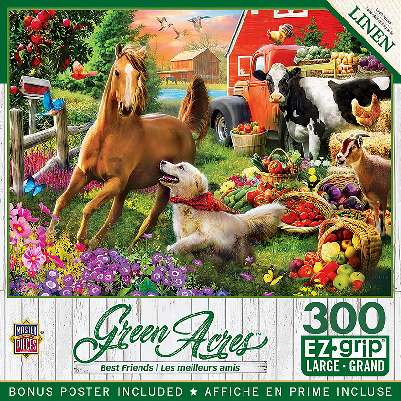 MasterPieces Green Acres Best Friends 300 Piece EZ Grip Jigsaw Puzzle Image