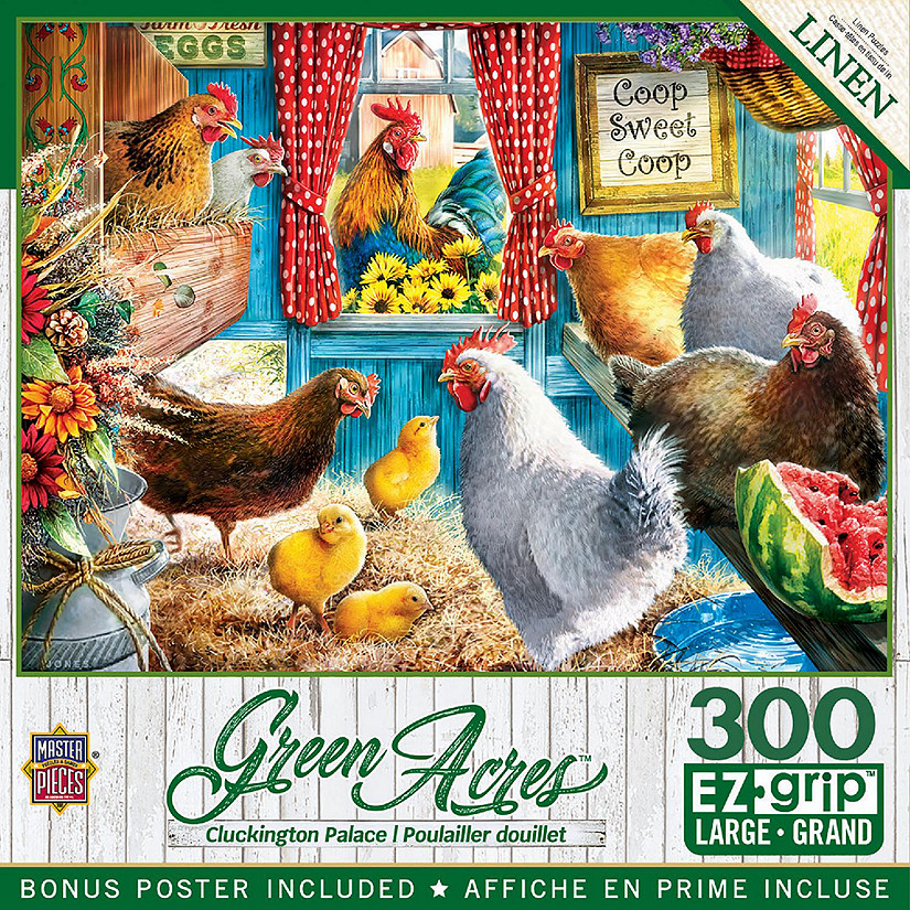 MasterPieces Green Acres - Cluckington Palace 300 Piece EZ Grip Puzzle Image