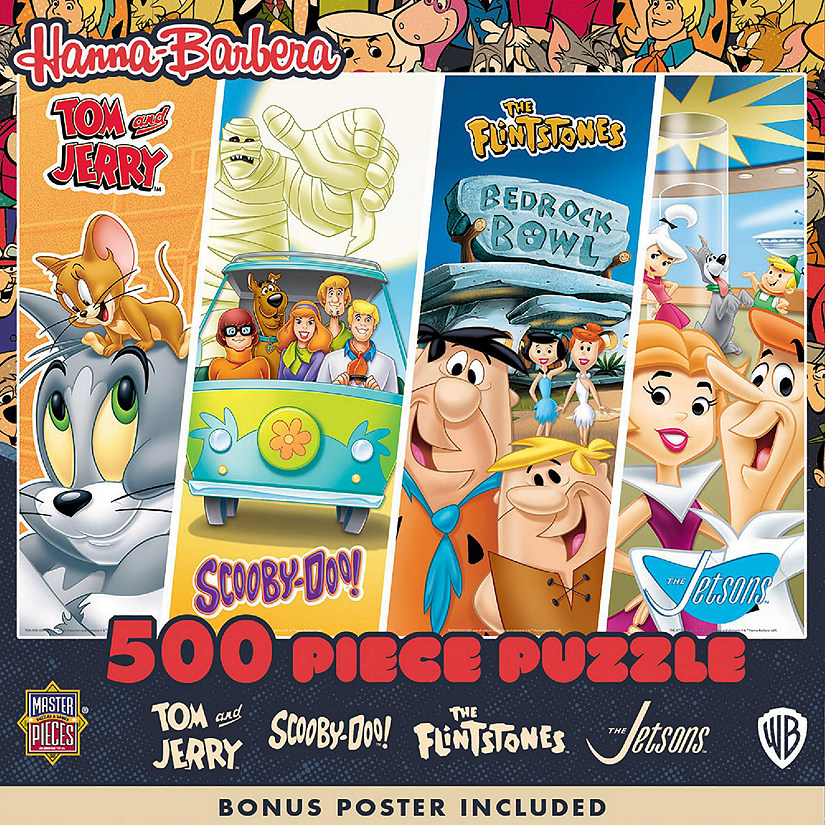 MasterPieces Hanna Barbera - Classics 500 Piece Jigsaw Puzzle Image