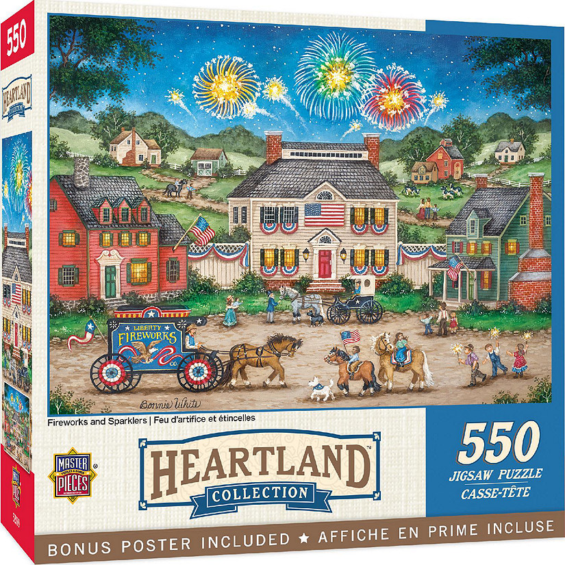 MasterPieces Heartland Fireworks and Sparklers 550 Piece Jigsaw Puzzle Image