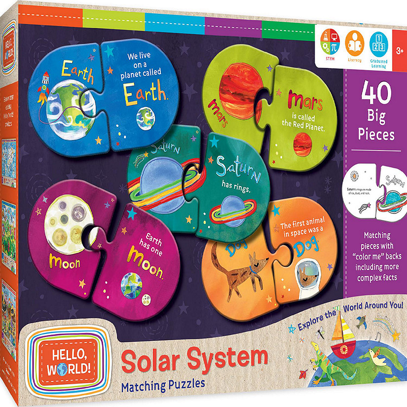 MasterPieces Hello, World! - Solar System Matching Jigsaw Puzzles Image