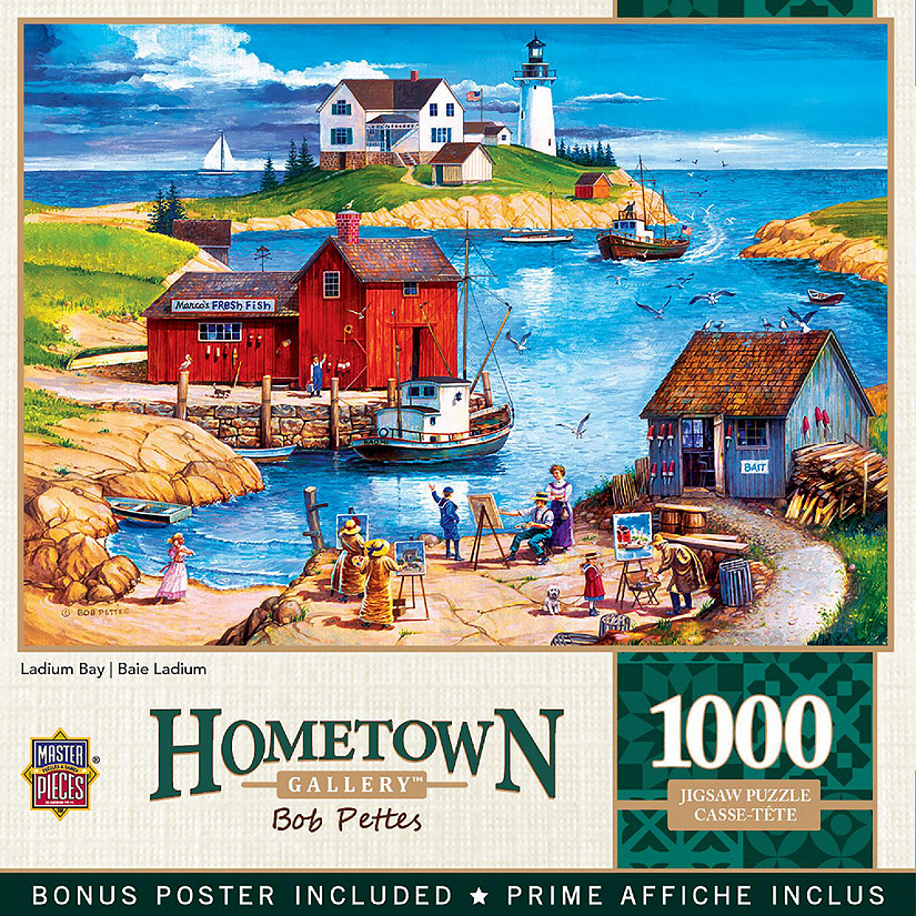 MasterPieces Hometown Gallery - Ladium Bay 1000 Piece Jigsaw Puzzle Image