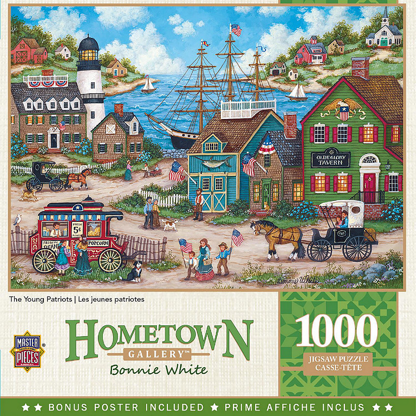 MasterPieces Hometown Gallery - The Young Patriots 1000 Piece Puzzle Image