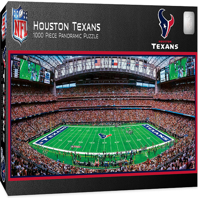 Master Pieces NFL Houston Texans Stadium Panoramic Jigsaw Puzzle, 1000  Pieces, Team Color, 13 x 39