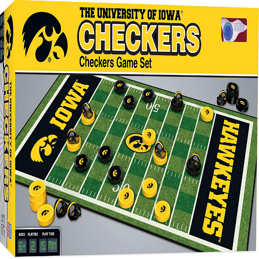 Masterpieces Iowa Hawkeyes Checkers