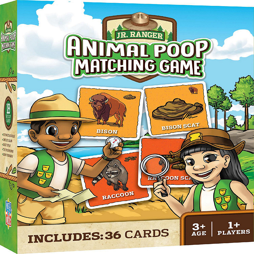 MasterPieces Jr. Ranger Animal Poop Matching Game Oriental Trading