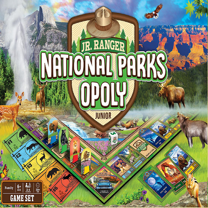 MasterPieces Jr. Ranger - National Parks Opoly Junior for Kids Image