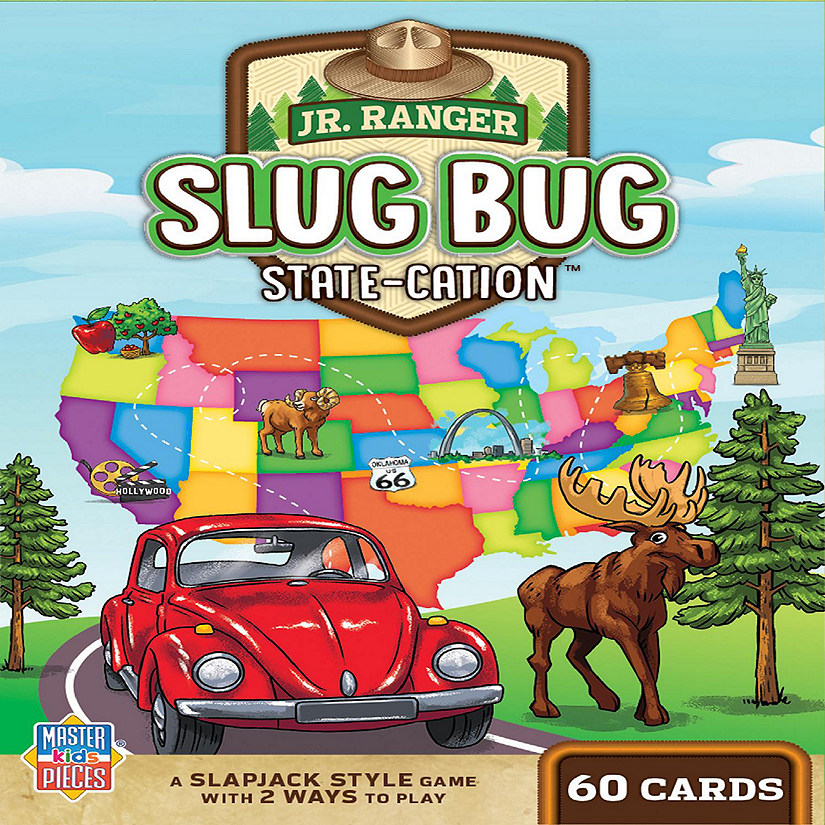 MasterPieces Jr. Ranger Slug Bug State-cation Card Game for Kids Image