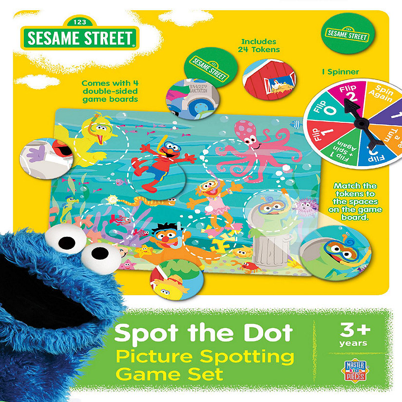MasterPieces Kids Games - Sesame Street Spot the Dot Matching Game Image