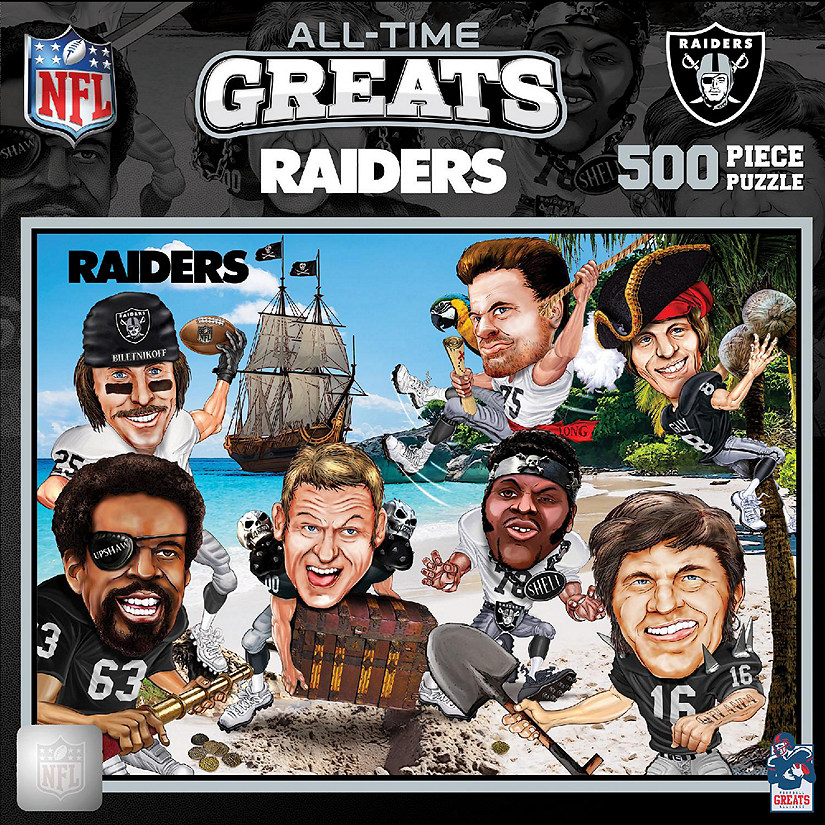 NFL Las Vegas Raiders All-Time Greats 500 Piece Puzzle