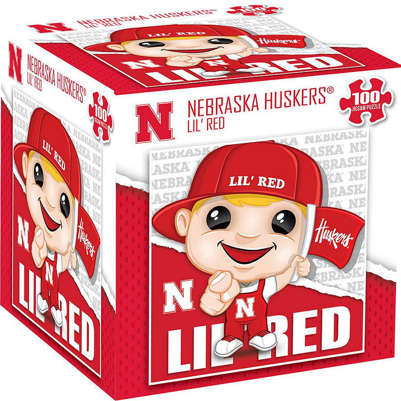 MasterPieces Lil Red - Nebraska Cornhuskers Mascot 100 Piece Jigsaw Puzzle Image