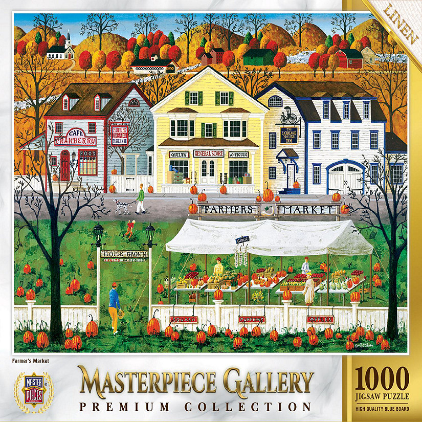 MasterPieces Masterpiece Gallery - Farmer's Market 1000 Piece Puzzle Image