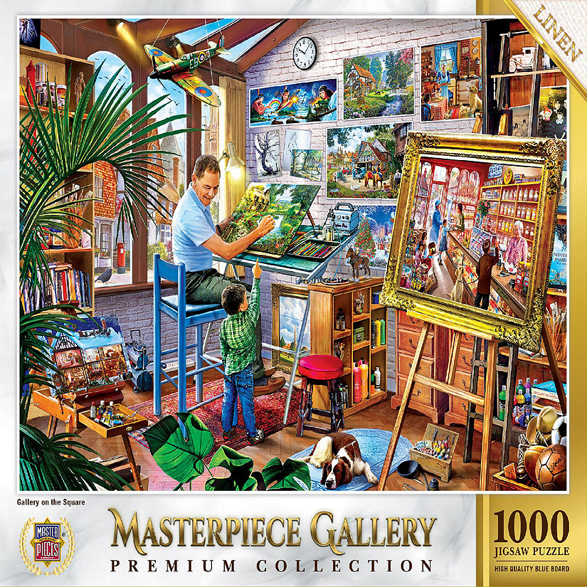 MasterPieces Masterpiece Gallery - Gallery on the Square 1000 Piece Puzzle Image