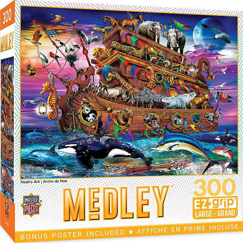 MasterPieces Medley - Noah's Ark 300 Piece EZ Grip Jigsaw Puzzle Image