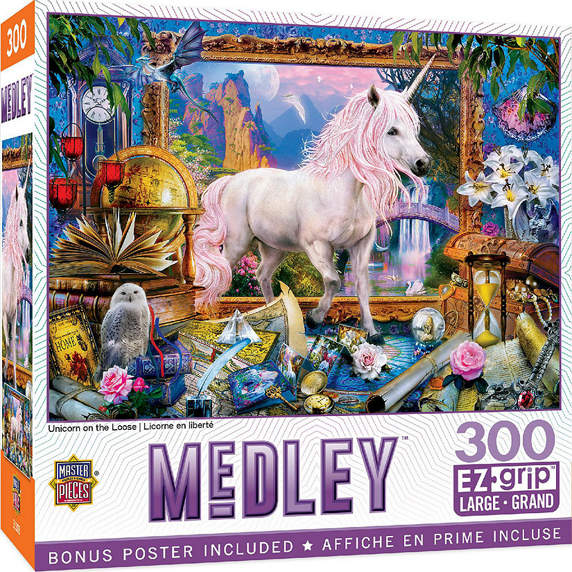MasterPieces Medley - Unicorn on the Loose 300 Piece EZ Grip Puzzle Image