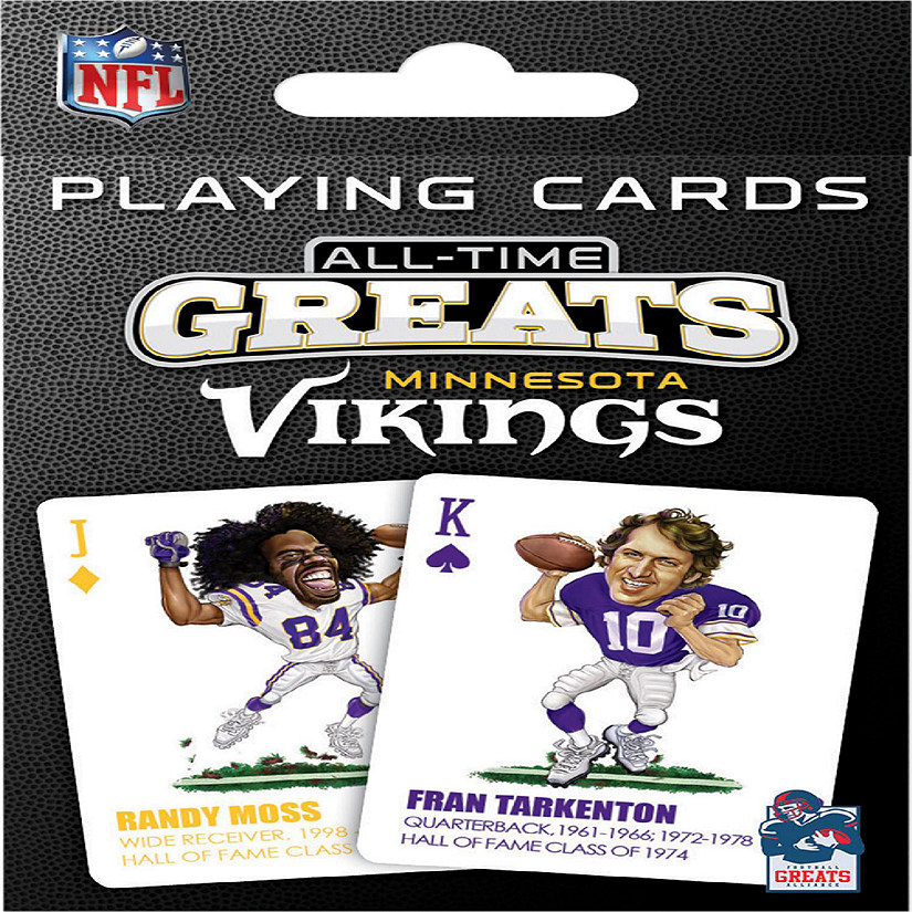 Masterpieces Minnesota Vikings All-Time Greats Playing Cards