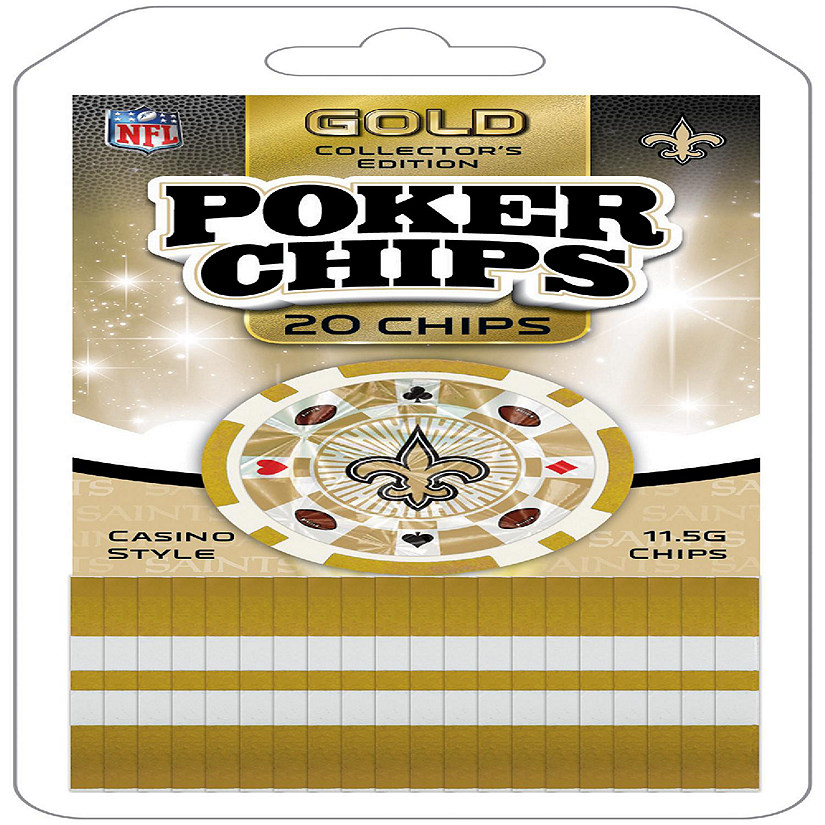 MasterPieces New Orleans Saints Poker Chips 20 Piece Oriental Trading