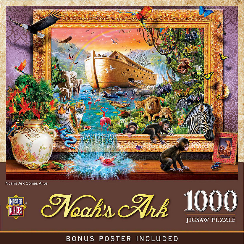 MasterPieces Noah's Ark Comes Alive - 1000 Piece Jigsaw Puzzle ...