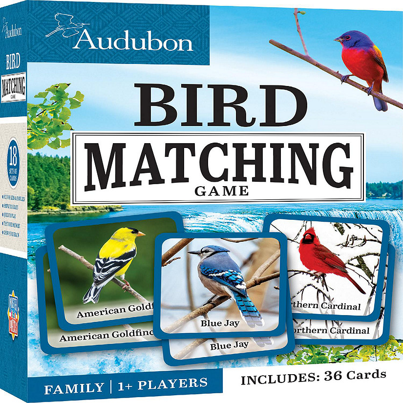 MasterPieces Officially Licensed Audubon Picture Matching Card Game for Kids and Families Image