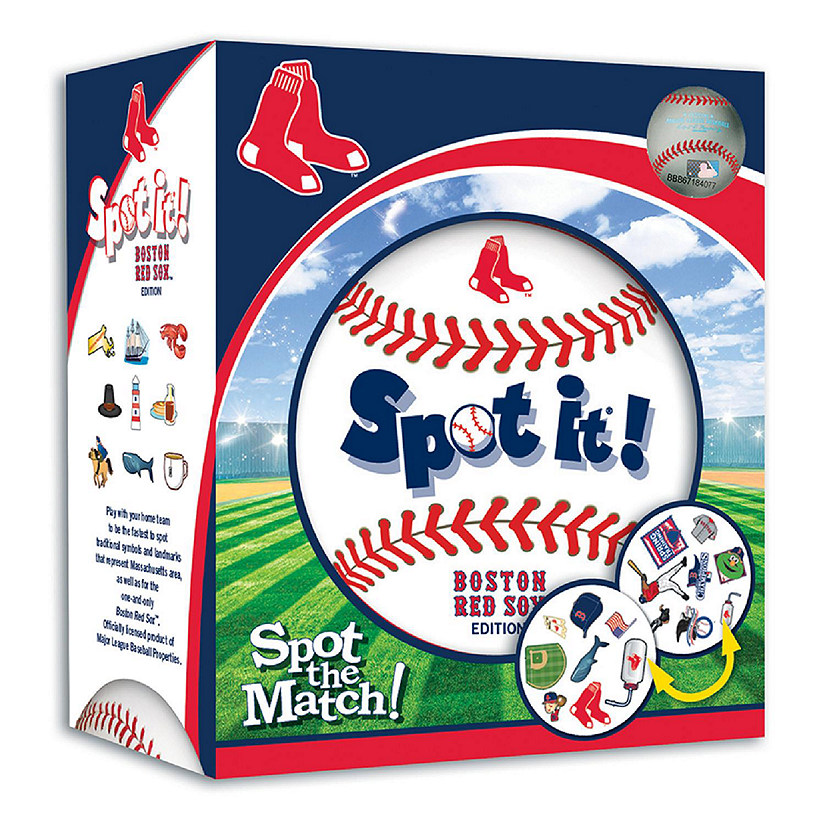 MasterPieces Officially licensed MLB Boston Red Sox Spot It Game Image