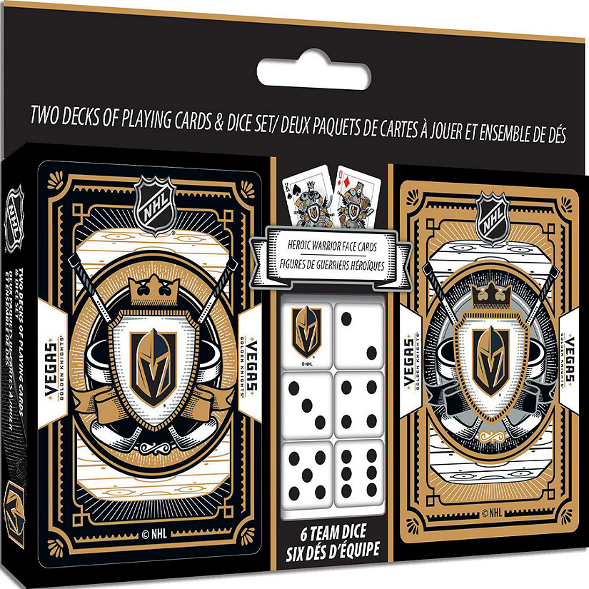 Masterpieces Officially Licensed Nhl Las Vegas Golden Knights Playing Cards  - 54 Card Deck For Adults : Target