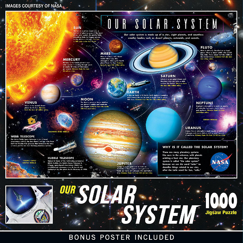 MasterPieces Our Solar System - 1000 Piece Jigsaw Puzzle for Adults Image