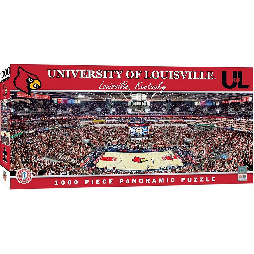 MasterPieces Panoramic Puzzle - NCAA Louisville Cardinals Basketball Court Image