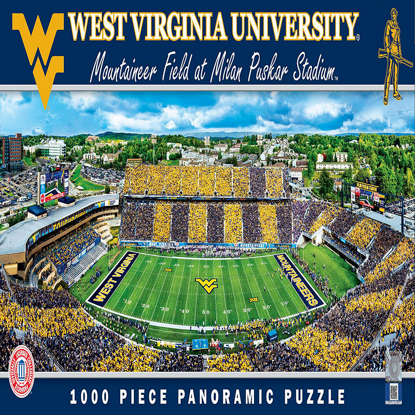 MasterPieces Panoramic Puzzle - NCAA West Virginia Mountaineers Center View Image