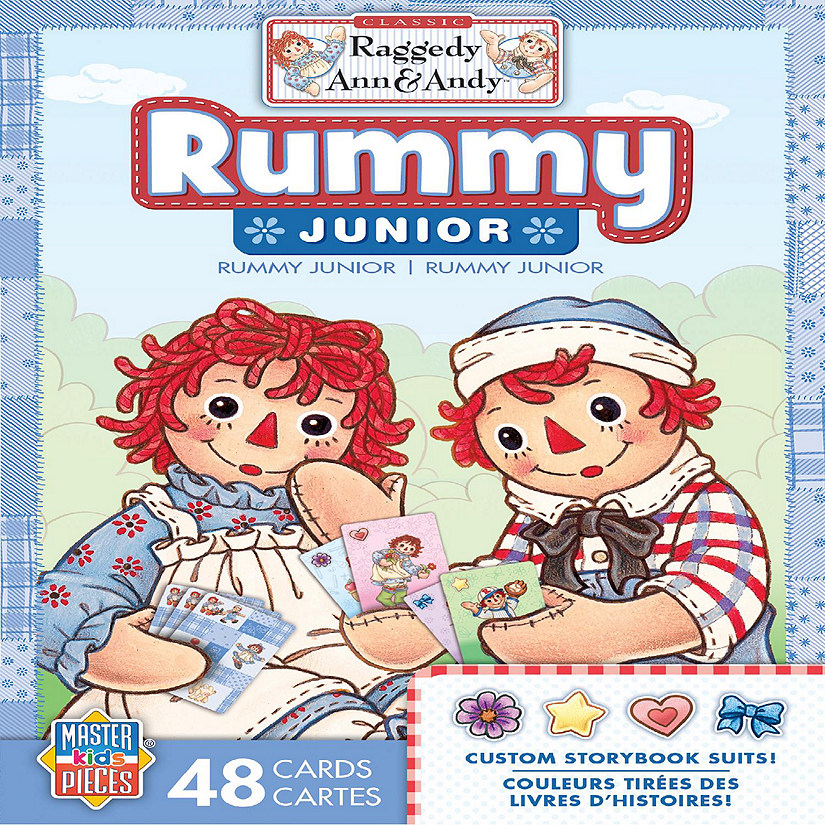 MasterPieces - Raggedy Ann and Andy - Rummy Junior Card Game Image