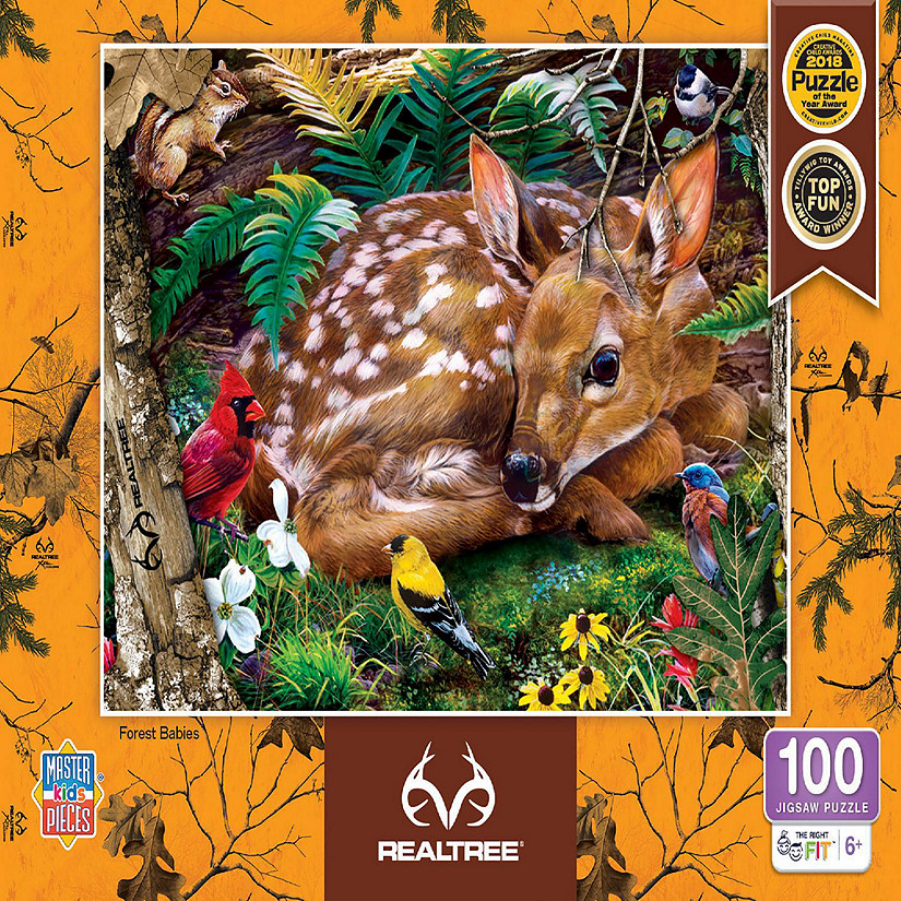 MasterPieces Realtree - Forest Babies 100 Piece Jigsaw Puzzle Image