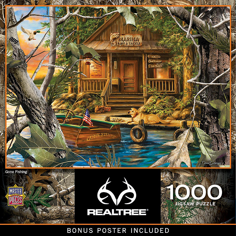 MasterPieces Realtree - Gone Fishing 1000 Piece Jigsaw Puzzle Image