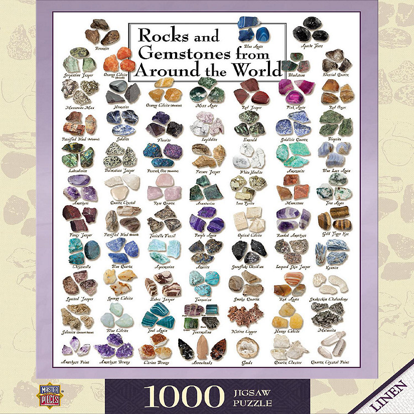 MasterPieces Rocks & Gemstones from Around the World 1000 Piece Puzzle Image