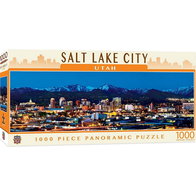 MasterPieces Salt Lake City 1000 Piece Panoramic Jigsaw Puzzle Image