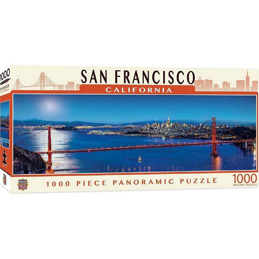 MasterPieces San Francisco 1000 Piece Panoramic Jigsaw Puzzle Image