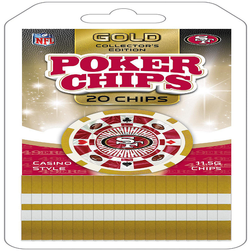 Masterpieces San Francisco 49ers Poker Chips 20 Piece