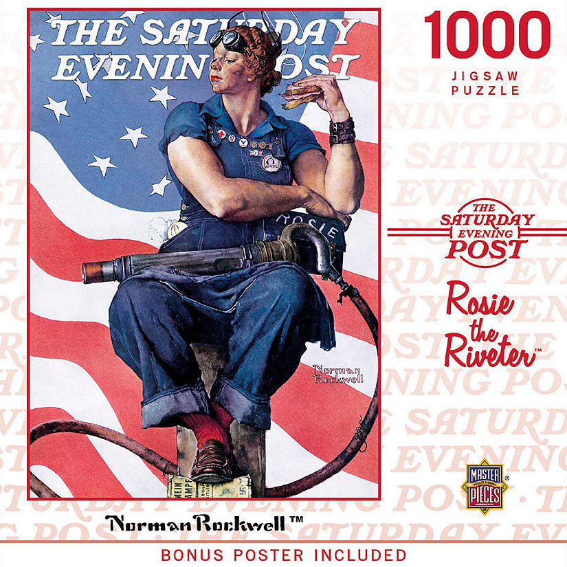 MasterPieces Saturday Evening Post - Rosie the Riveter 1000 Piece Puzzle Image
