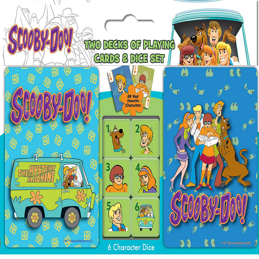 MasterPieces Scooby Doo 2-pack Playing Cards &amp; Dice Set Image