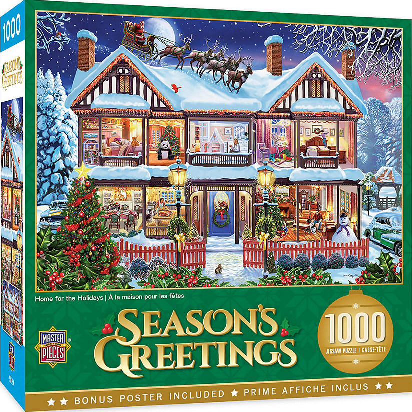 MasterPieces Season's Greetings - Home for the Holidays 1000 Piece Puzzle Image