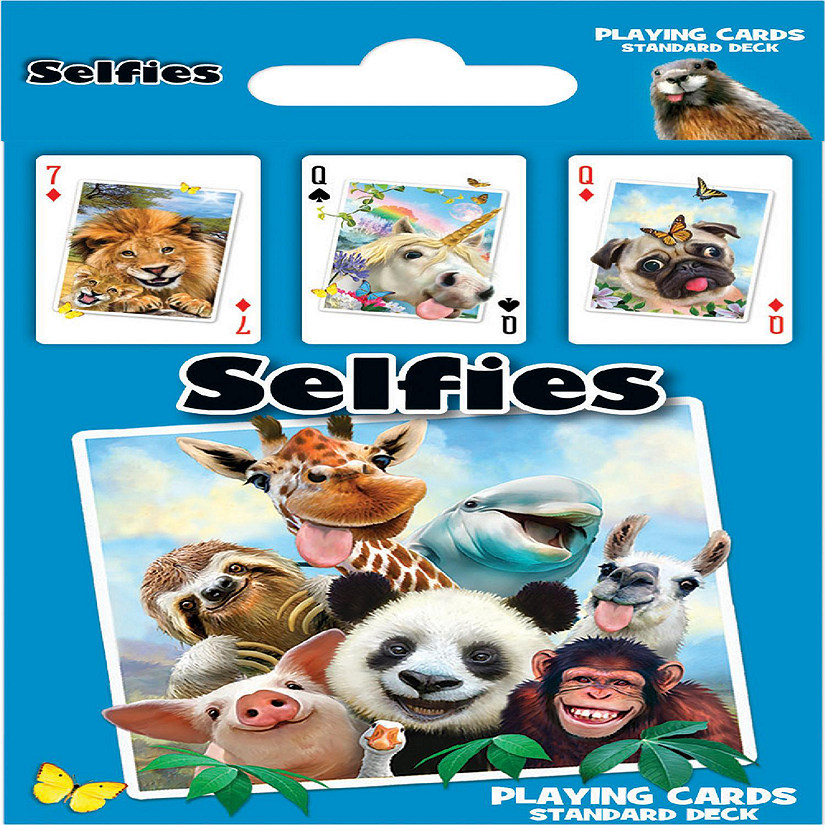 MasterPieces Selfies Playing Cards - 54 Card Deck for Adults Image
