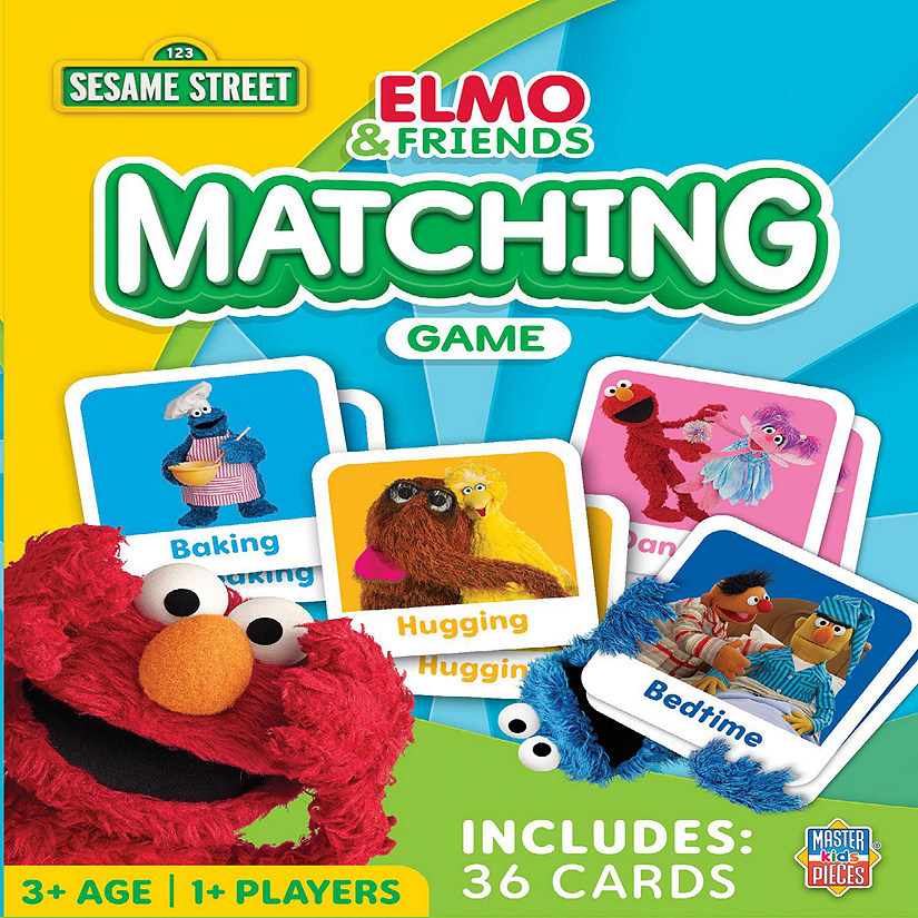 MasterPieces Sesame Street - Elmo & Friends Matching Game for kids Image