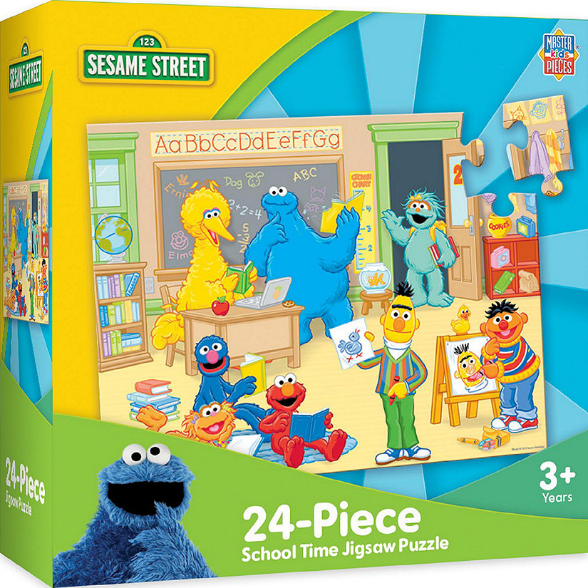 MasterPieces Sesame Street - School Time 24 Piece Jigsaw Puzzle Image