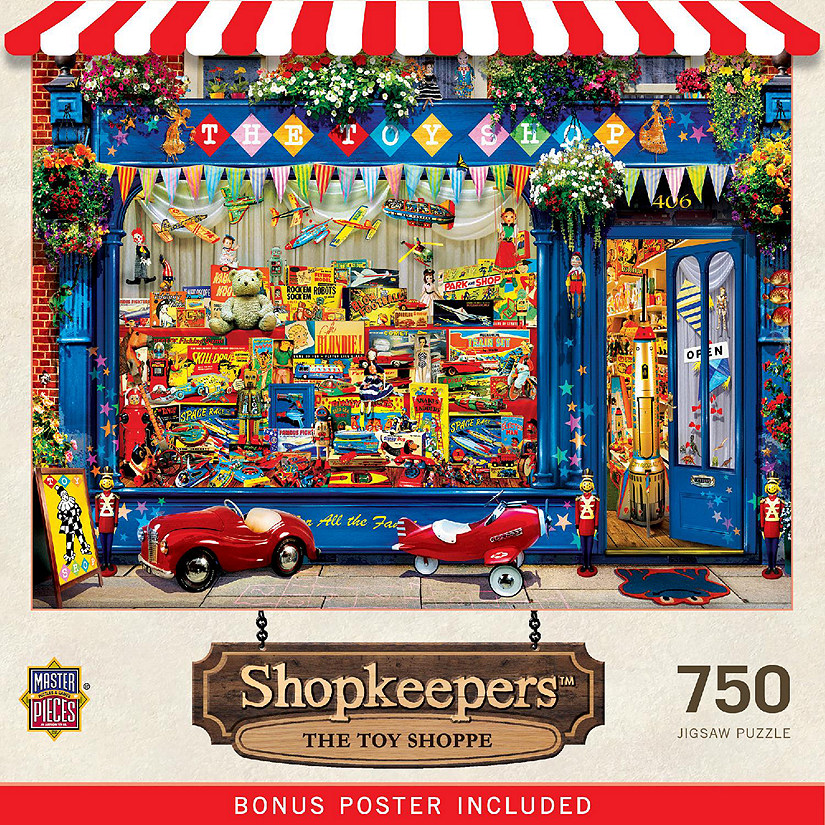 MasterPieces Shopkeepers - The Toy Shoppe 750 Piece Jigsaw Puzzle Image