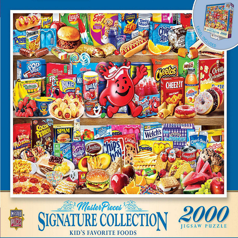 MasterPieces Signature Collection - Kids' Favorite Foods 2000 Piece Puzzle Image